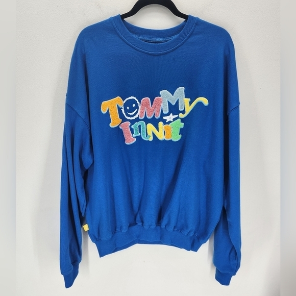 Tommy Innit Limited Edition Crewneck Pullover Sweater Size Large Blue - Picture 1 of 8
